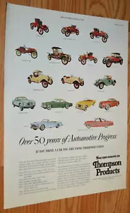 Ford Chrysler 1953 Thompson Products original gran anuncio vintage 53 - Imagen 1 de 1