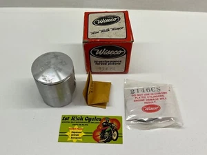 PISTÓN Y ANILLOS CAN AM 125 NOS WISECO 1974-83 .20 476P2 - Imagen 1 de 4