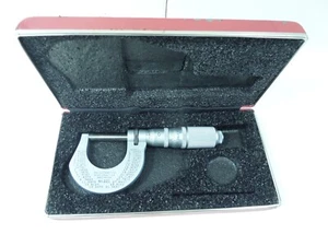 STARRETT OUTSIDE MICROMETER # 221 .. 0 - 1 .. HI-PRECISION .. CARBIDE .. - Picture 1 of 15