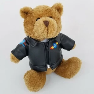 M&M Galerie Teddybär Leder Bomber Jacke Flügel 2004 M&M 7" - Bild 1 von 9