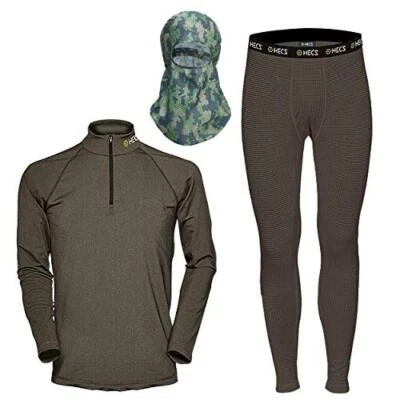 HECS Suit Base Layer Hunting Suit - 3 Piece Shirt, Pants, Headcover | Sm-3X - Image 1 of 3