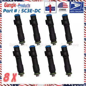 8X 5C3E-DC Fuel Injectors For 2005-2006 Ford Expedition F-150 5.4L V8 EV6 Style - Foto 1 di 8
