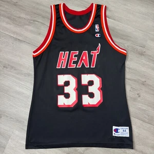 Authentic ALONZO MOURNING Miami Heat Champion Jersey 44 Large Vintage - Picture 1 of 7