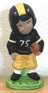 PITTSBURGH STEELERS CERAMIC HAND MADE & PAINTED MEAN JOE GREENE NUMBER FIGURINE - Picture 1 of 10