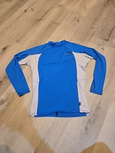 O'Neill Surf Shirt Mens 2XL Blue Long Sleeve Performance Fit Mock Neck Athletic - Picture 1 of 12