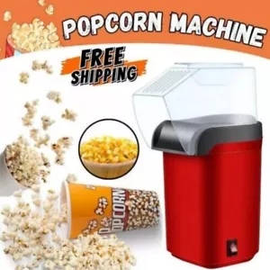 ๐ฅ Popcorn Machine 1200W 16 Cup Capacity Electric Hot Air Popper Mini Tabletop - Picture 1 of 14