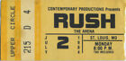 RUSH 1984 Grace Under Pressure Tour Concert Ticket Stub St. Louis