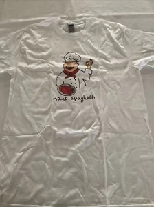 Gildan Moms Spaghetti White Tshirt Mens Size M - Picture 1 of 3
