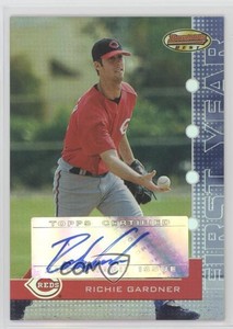 2005 Bowman's Best Silver /99 Richie Gardner #128 Rookie Auto RC