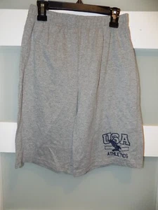 USA United States of America Eagle Athletics Gray Shorts Size L (10/12) Boy's - Picture 1 of 3