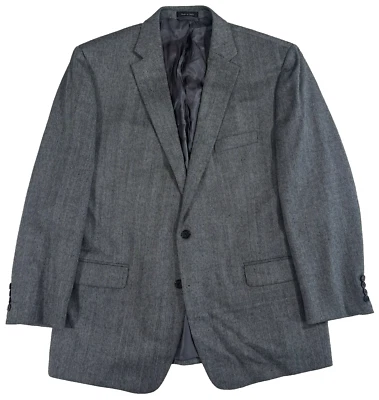 mens gray herringbone Ralph Lauren tweed blazer jacket sport suit coat 48 R L - Image 1 of 4