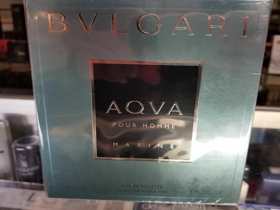 AQVA MARINE Pour Homme Bvlgari 5 oz EDT Men Spray Cologne AQUA 5.0 150 NEW BOX - Image 1 of 4