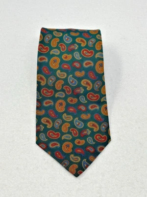 J. PRENSA Popelín Irlandés Tradicional Verde Seda/Lana Paisley Hecho en Irlanda Foto 1 de 4