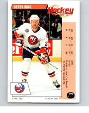 1992-93 Panini Stickers Hockey  #199 Derek King  V82876