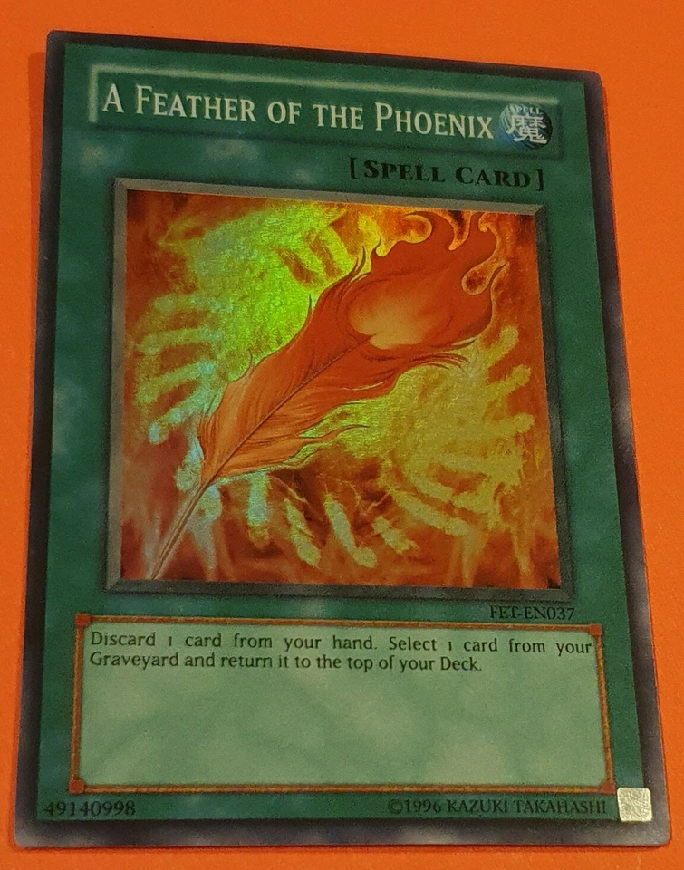 A Feather Of The Phoenix - Super Rare - Flaming Eternity - YGO - Image 1 of 1