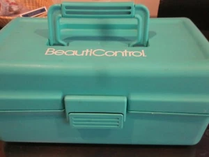 BeautiControl Tackle Box Case Tool and Supplies Storage Box Snap Closure Gently - Picture 1 of 3