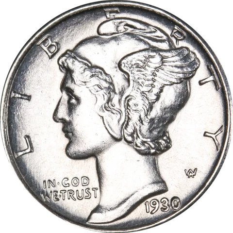 1930-P Mercury Dime - Split Bands Great Deals From The Executive Coin Company Cover