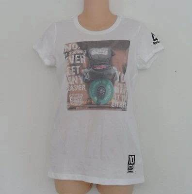 Reebok Raro CROSSFIT JUEGOS GORRA MANGA ESTAMPADO CAMISETA-Camiseta Entrenamiento Mujeres talla M Foto 1 de 4