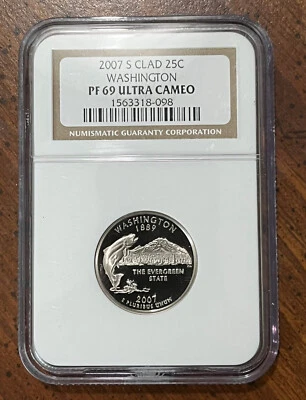 2007S Washington State Quarter - NGC PF69UC - A great coin - Image 1 of 2