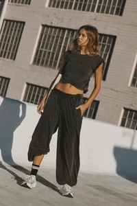 Free People Movement Hot Shot Crossover Set Black XS NWT - Picture 1 of 4