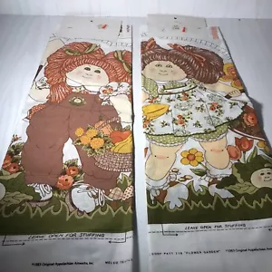 Rare Vtg cabbage patch cut and stuff pillows Fabric Set Of 2 Nostalgia (Bin-A) - Picture 1 of 5