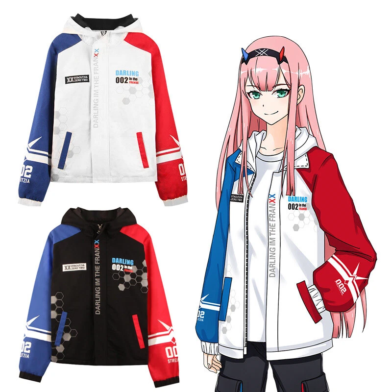 Anime Zero Dos Chaqueta Estampada Cremallera Sudadera con Capucha Juegos con disfraces Apta para Darling in the Franxx Foto 1 de 4