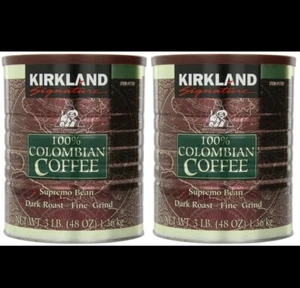 Signature 100% Colombian Coffee Supremo Bean Dark Roast-Fine Grind,total 6 Lbs - Picture 1 of 1