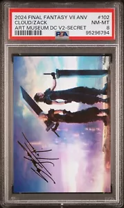 PSA 8 - Cloud/Zack -2023 FINAL FANTASY VII ANV ART MUSEUM VOL.2 #102 AUTO - Foto 1 di 2