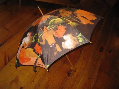 Vintage Gauguin inspired umbrella - Image 1 of 4