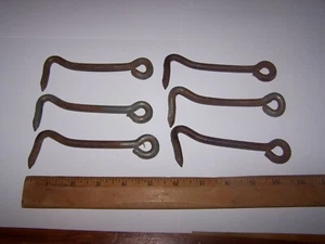 6 pestillos de ganchos de puerta de granero vintage - Imagen 1 de 1