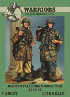 1/35 German Fallschirmjager Pair 1943-45 WARRIORS #35027 Resin Figure Kits - Image 1 of 2