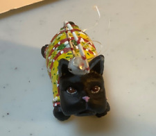 KRINKLES Patience Brewster PB mini black FRENCH BULLDOG joyful dog ornament
