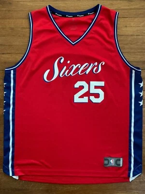Camiseta vermelha Ben Simmons Philadelphia 76ers masculina XL Fanatics Fast Break NBA - Imagem 1 de 4