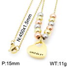 Uno De 50 Necklace 18k Gold Plated Heart Square Pad Lock Jewelry Choker Chain