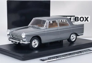 Peugeot 404 (1960) Grigio Metallizzato Whitebox 1:24 - Foto 1 di 11
