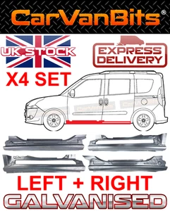 FOR FIAT DOBLO SWB LWB 10-14 UNDER SIDE SLIDING FRONT DOOR SILL REPAIR PANEL X4 - Picture 1 of 24