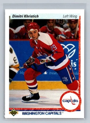 1990-91 Upper Deck #537 Dimitri Khristich RC Washington Capitals Foto 1 de 2