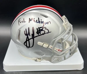 Jack Sawyer Signed Autographed Ohio State Mini Helmet Beckett BAS “F MICHIGAN” - Picture 1 of 2