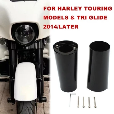Cubierta de tubo deslizante de bota de horquilla delantera para Harley-Davidson Touring Street Glide 14 UP Foto 1 de 4