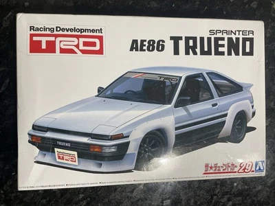 Kit coche modelo escala 1/24 Aoshima 9613000 -1985 Toyota TRD Sprinter AE86 caja abierta Foto 1 de 4