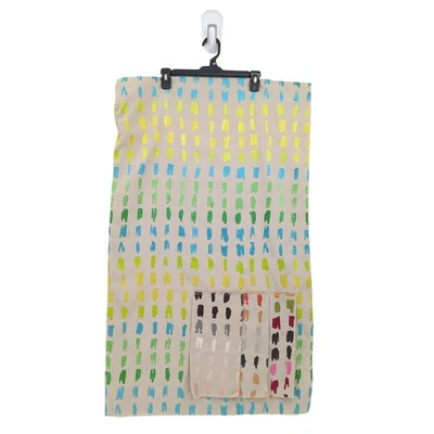 Scion Dash Sample Fabric Brown 4 Swatches Embroidered Upholstery Pillows 39 x 24 - Image 1 of 4