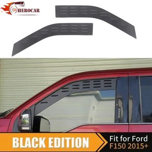 Both Sides Front Door Window Glass Louver Air Vents Covers For Ford F150 2015+ - Picture 1 of 15
