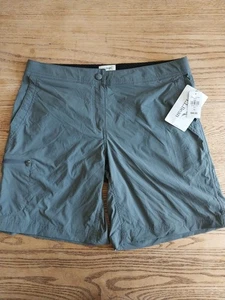 NWT LL Bean Womens Comfort Trail Shorts Sz 10 Mid-Rise Iron Gray 9" Inseam - Picture 1 of 7