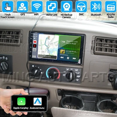For 1999-2004 Ford F250 F350 Super Duty Android15 Apple Carplay Radio Navigation - Image 1 of 4