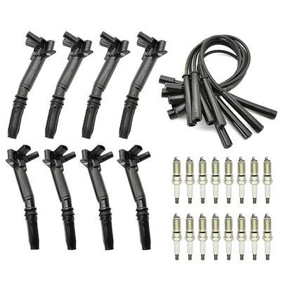 8pcs Ignition Coil Spark Plug Replacement 2010-2014 for Ford F150 UF631 UF639 - Image 1 of 4