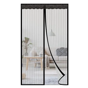 Reinforced Magnetic Screen Door - Heavy Duty Mesh Curtain and Full Frame Hook... - Picture 1 of 6