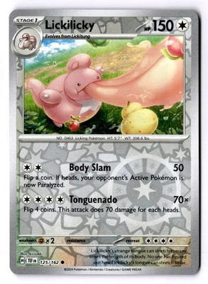 Lickilicky Reverse Holo Common SV05: Temporal Forces 125/162 NM - Image 1 of 2