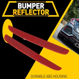 Left+Right Rear Reflector Bumper Brake Lights For 2017-21 Honda Civic Hatchback - Picture 1 of 12
