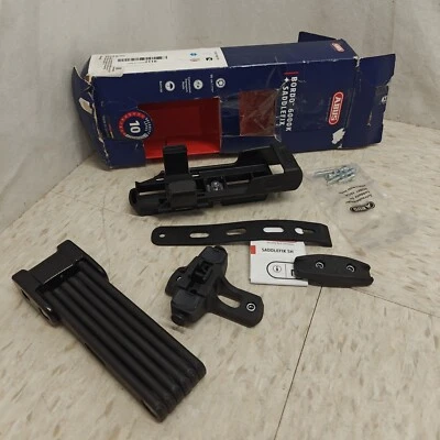 ABUS BORDO 6000K Key Bike Lock 3' 90cm w/ Saddlefix Bracket - NO KEY or RAINCAP - Image 1 of 4