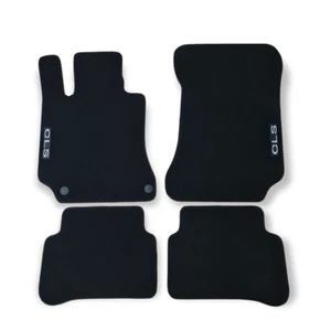 Car Floor Mats Velour For Mercedes CLS C218 Waterproof Black Carpet Auto Liners - Picture 1 of 13